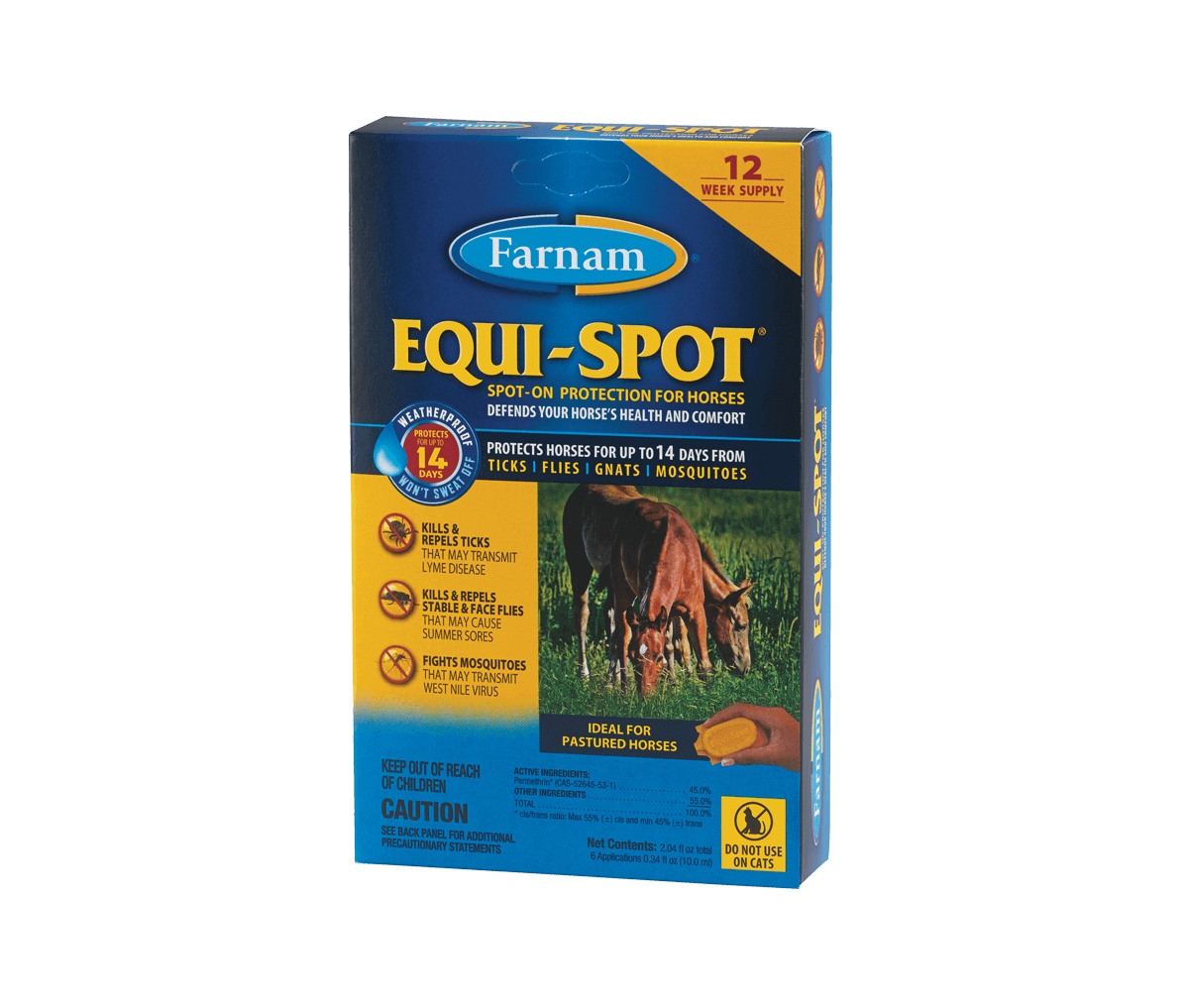 Farnam Equi-Spot Spot-On Horse Fly Control | Long-Lasting Protection