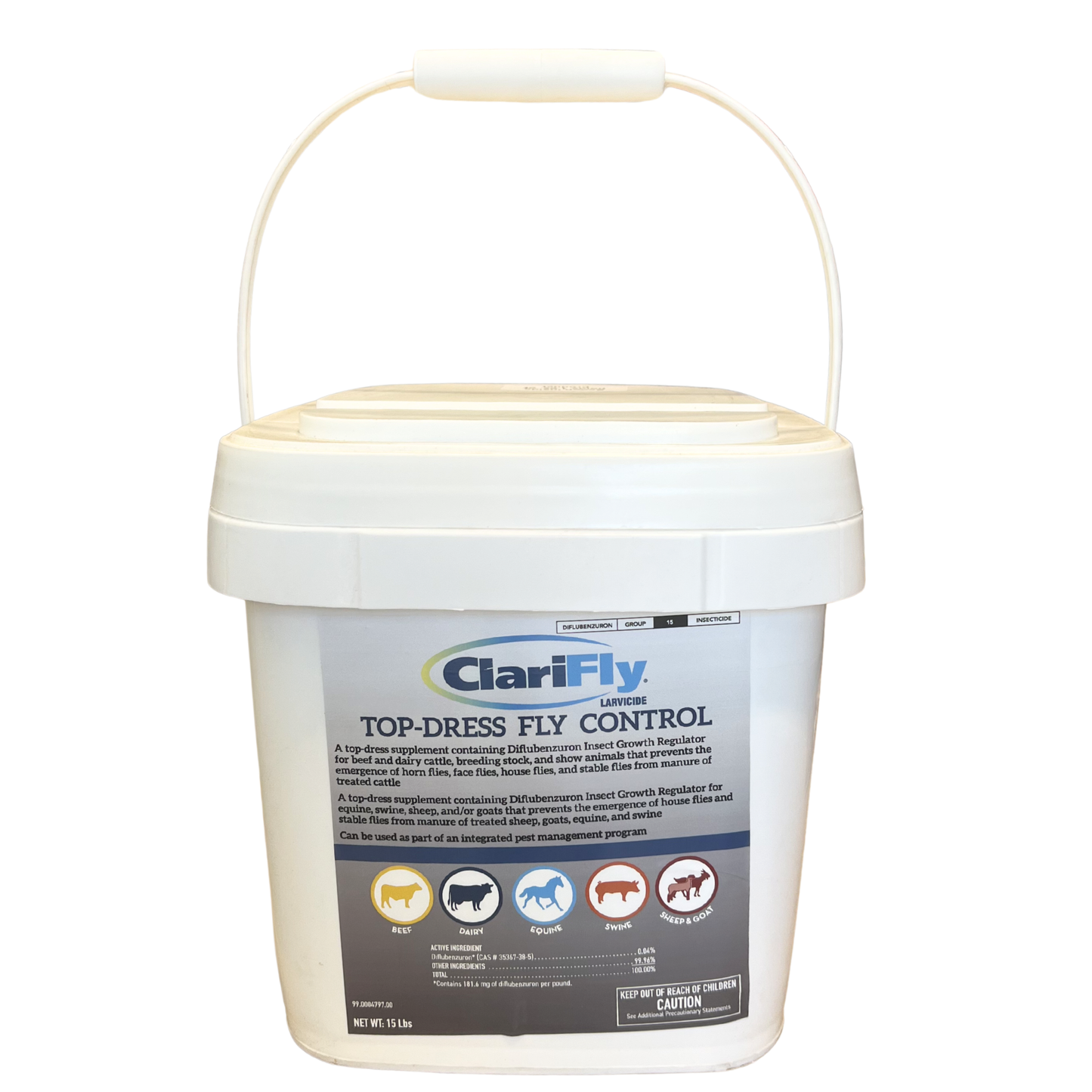 Clarifly Feed-Through Fly Control for Horses, Goats, Sheep, Cows 15 lb