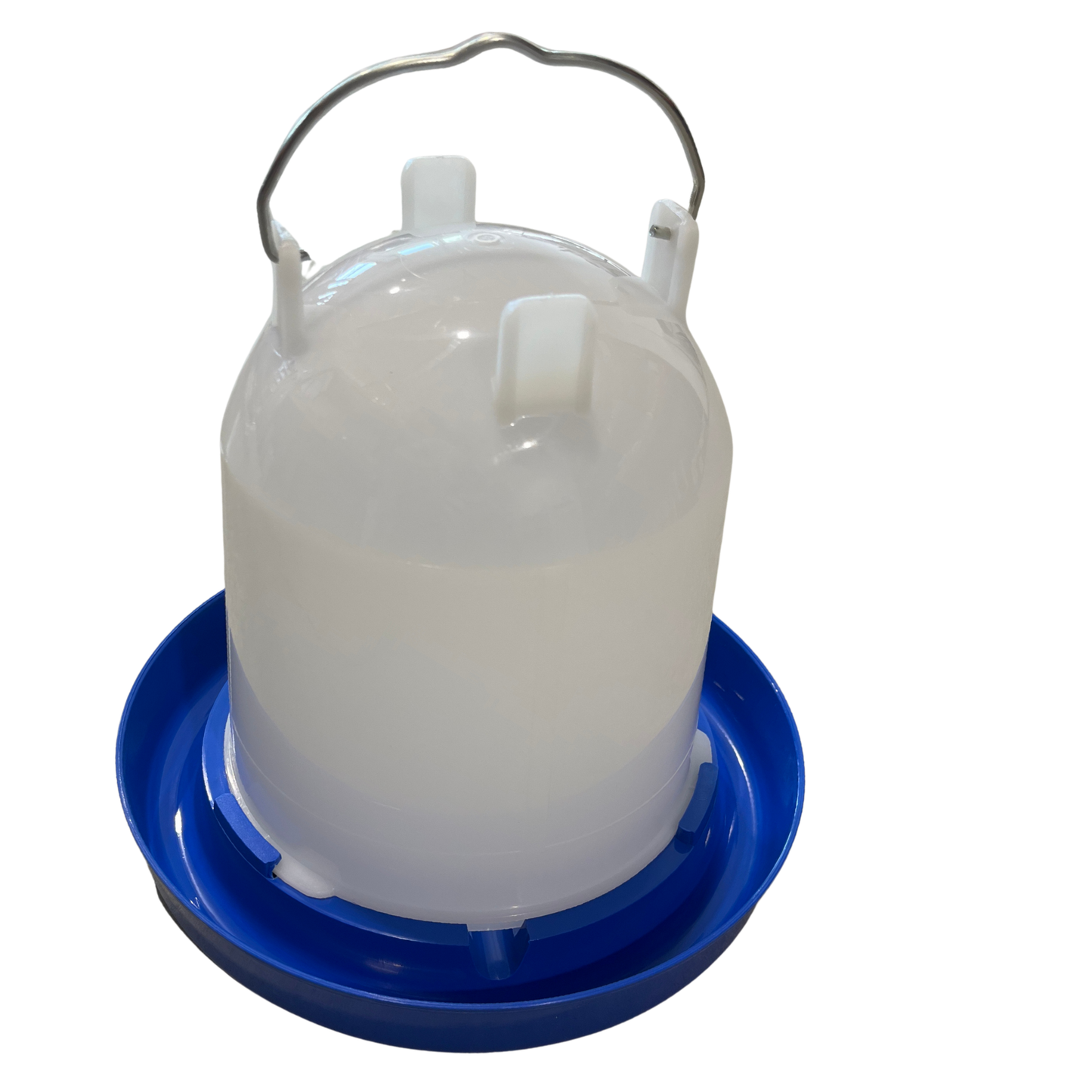Double-Tuf Hanging Plastic Chicken Waterer 5 Quart | Translucent, Easy Fill