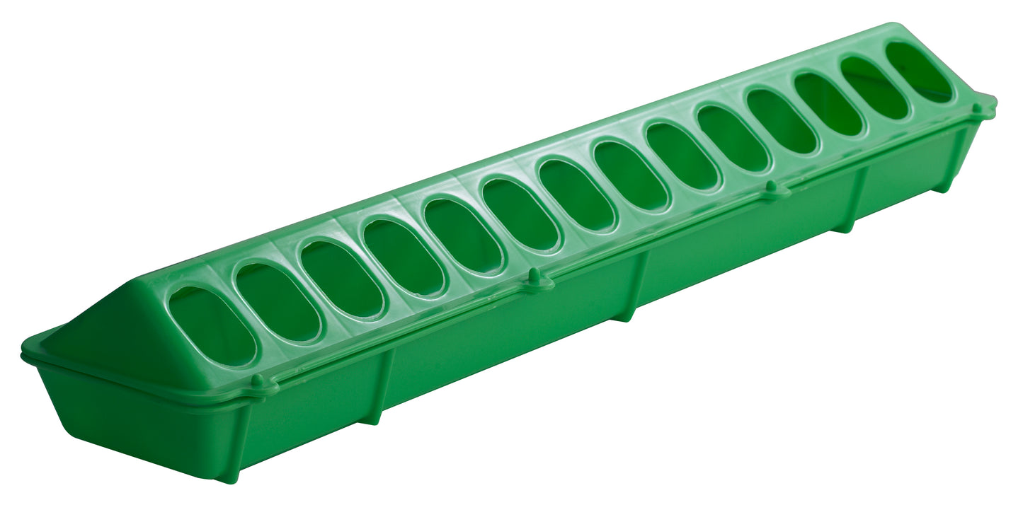 Little Giant 20 Inch Plastic Flip-Top Poultry Ground Feeder | 28 Holes