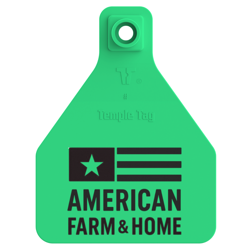 Temple (Z Tags) Herdsman Two-Piece Calf ID Ear Tag | Custom Print