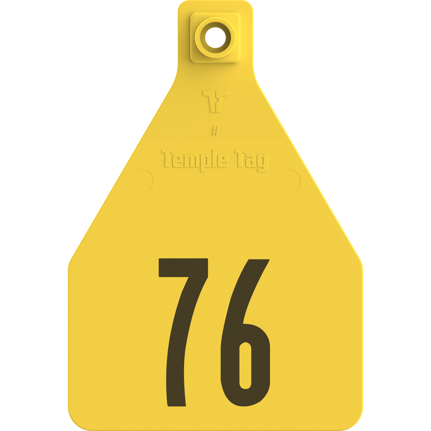 Temple (Z Tags) Herdsman Two-Piece Cow ID Ear Tag | Colors, Numbers & Custom Print