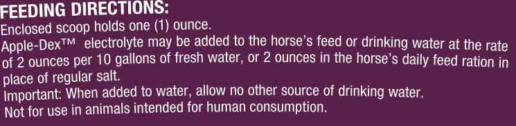 Horse Health Apple-Dex | Apple-Flavored Electrolytes Powder for Horses | 5 lb