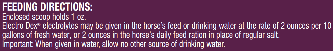 Horse Health Electro Dex | Electrolytes Powder for Horses | Cherry-Flavored | 5 lb