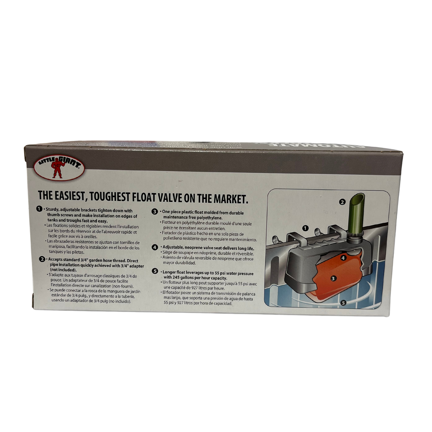 Little Giant Metal Automatic Stock Tank Float Valve | Automatic Water Level Control