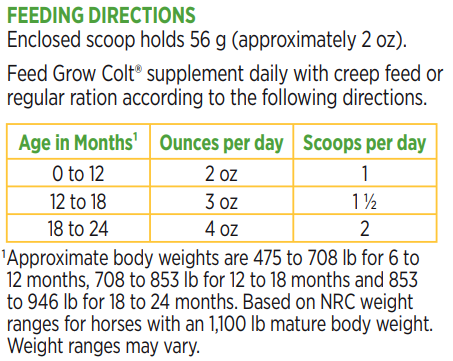Farnam Grow Colt Foal Growth & Development Supplement, 3.75 lb Pellets