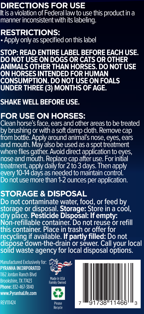 Pyranha Roll-On Horse Fly Control | Water-Based Fly Repellent