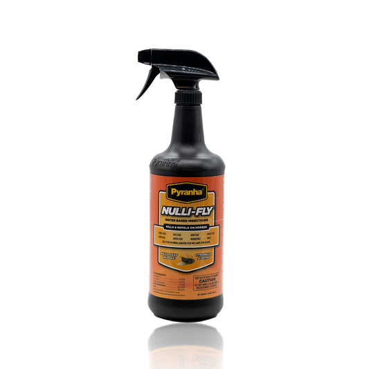 Pyranha Nulli-Fly Fly Spray for Horses & Dogs | Water-Based Repellent