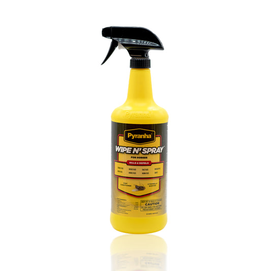 Pyranha Wipe N’ Spray – Horse Fly Spray & Insect Repellent