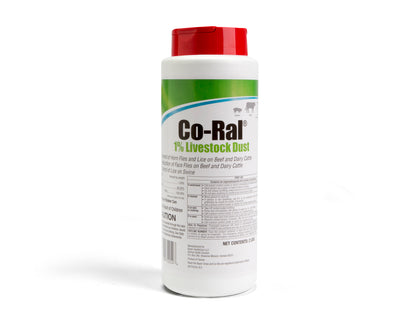 Elanco Co-Ral 1% Livestock Dust – Fly & Lice Control for Cattle and Swine
