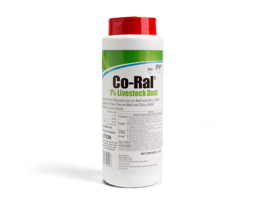 Elanco Co-Ral 1% Livestock Dust – Fly & Lice Control for Cattle and Swine