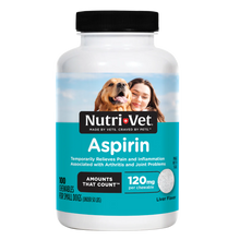 Nutri-Vet Aspirin for Dogs | Liver Flavored Chewables | Pain & Inflammation Relief