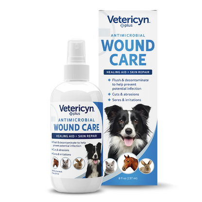 Vetericyn Plus Antimicrobial Wound & Skin Care Spray | Fast Healing Aid for All Animals