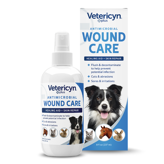 Vetericyn Plus Antimicrobial Wound & Skin Care Spray | Fast Healing Aid for All Animals