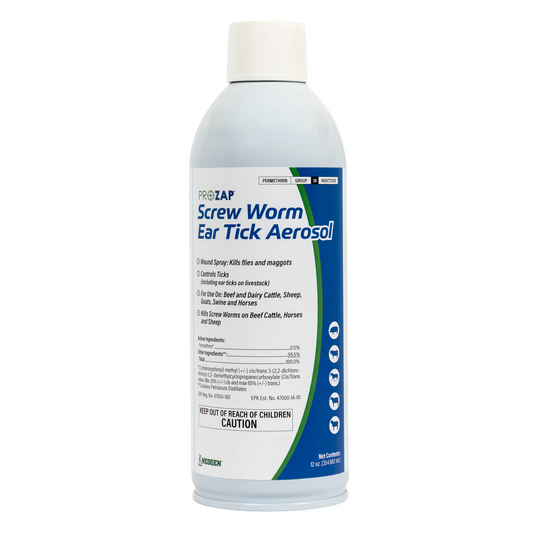 Prozap Screw Worm & Ear Tick Aerosol Spray for Livestock 12 oz