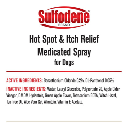 Sulfodene Hot Spot & Itch Relief Medicated Spray for Dogs | Soothes Irritated Skin | 8 oz