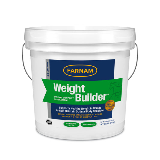 Farnam Weight Builder High-Fat Weight Support Supplement for Horses – 7.5 lb