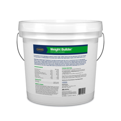 Farnam Weight Builder High-Fat Weight Support Supplement for Horses – 7.5 lb