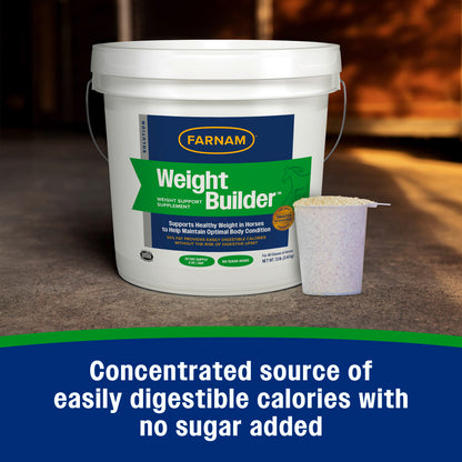 Farnam Weight Builder High-Fat Weight Support Supplement for Horses – 7.5 lb