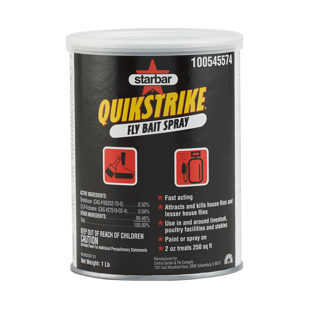 Starbar QuikStrike Fly Bait Spray | Fast-Acting Fly Control | 1 lb.