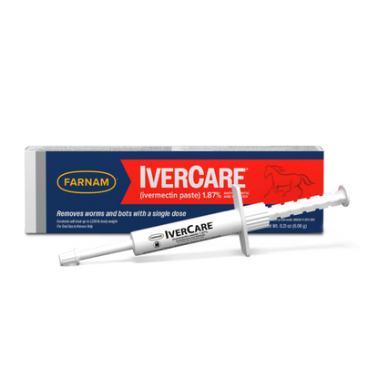IverCare Ivermectin Paste 1.87% Apple Flavor Horse Dewormer 1250 lb Dose