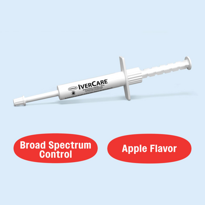 IverCare Ivermectin Paste 1.87% Apple Flavor Horse Dewormer 1250 lb Dose
