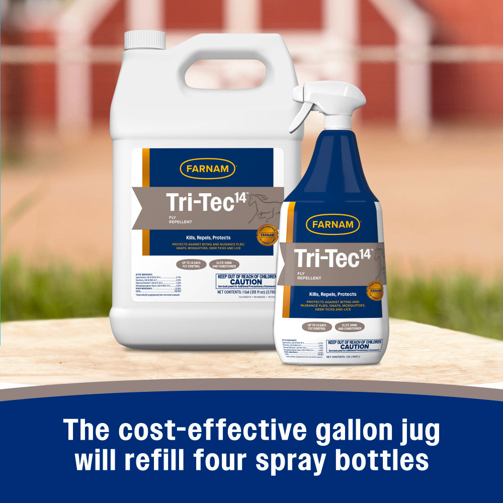 Farnam Tri-Tec 14 Horse Fly Spray Water-Based Plus Ticks & Mosquitoes