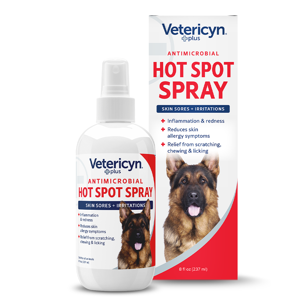 Vetericyn Plus Hot Spot Spray for Dogs | Itchy Skin & Wound Relief | 8 oz.