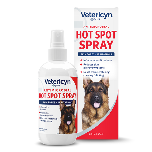 Vetericyn Plus Hot Spot Spray for Dogs | Itchy Skin & Wound Relief | 8 oz.