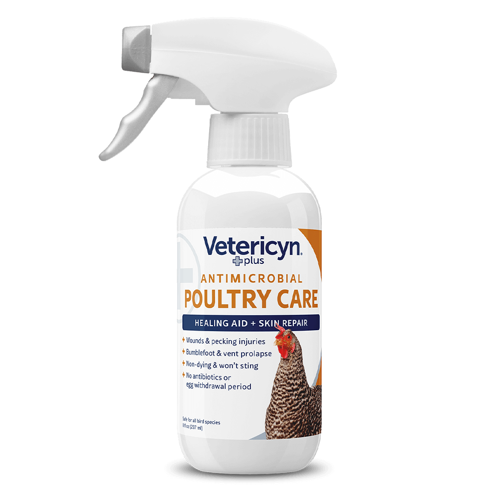 Vetericyn Plus Poultry Care Spray | Wound & Pecking Sore Treatment for Chickens | 8 oz.