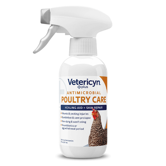 Vetericyn Plus Poultry Care Spray | Wound & Pecking Sore Treatment for Chickens | 8 oz.