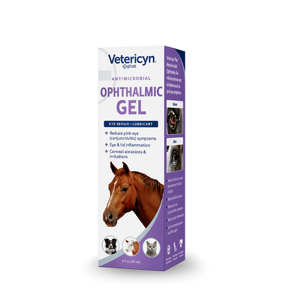 Vetericyn Plus Antimicrobial Ophthalmic Gel | Eye Relief for All Animals | 3 oz