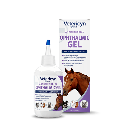 Vetericyn Plus Antimicrobial Ophthalmic Gel | Eye Relief for All Animals | 3 oz
