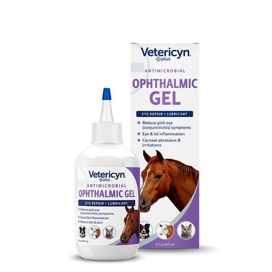 Vetericyn Plus Antimicrobial Ophthalmic Gel | Eye Relief for All Animals | 3 oz