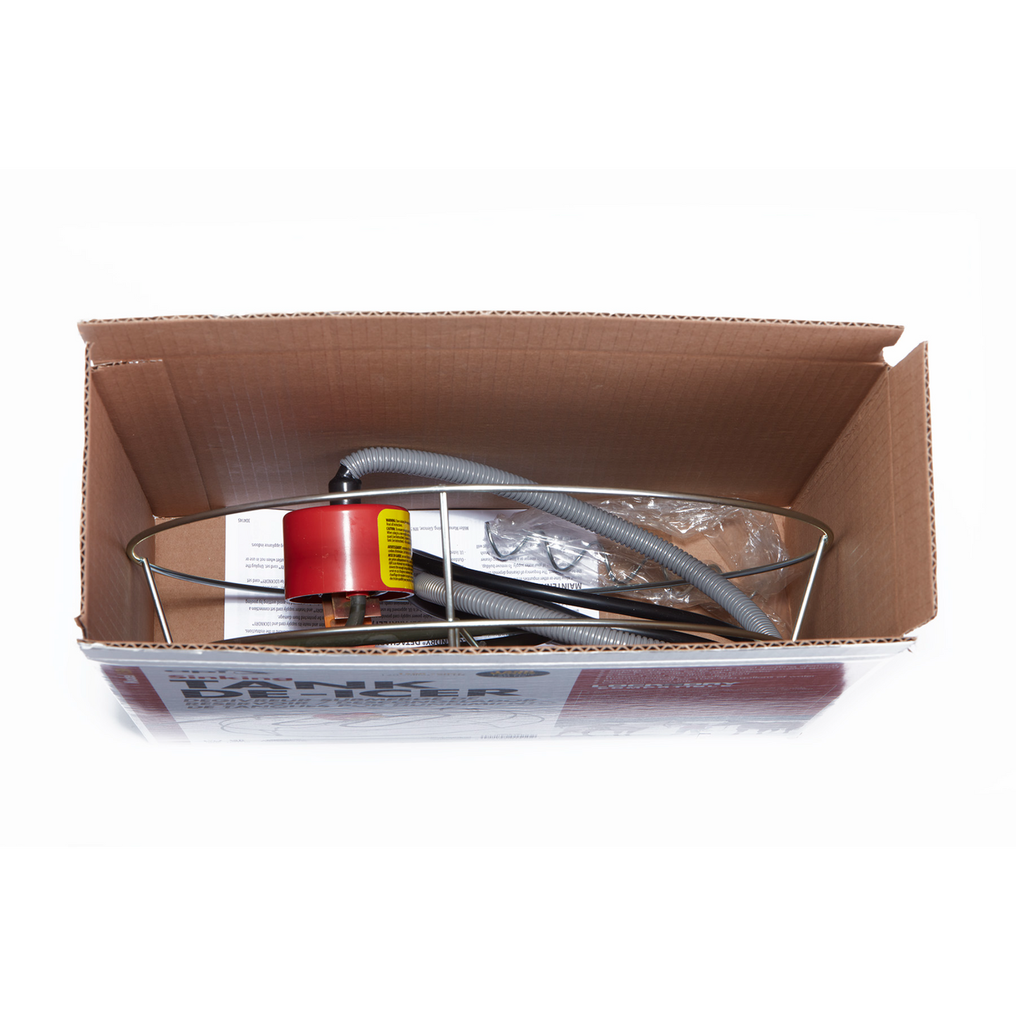 API Sinking De-Icer | 1500W Livestock Tank Heater with Thermostat & Metal Guard | For 100–300 Gallon