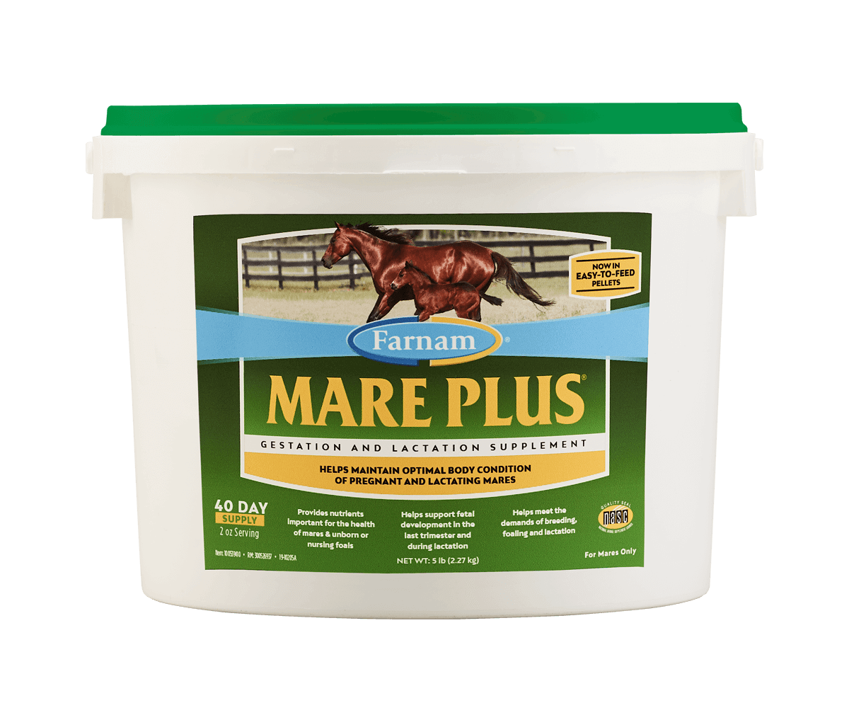 Farnam Mare Plus Gestation & Lactation Supplement for Horses, 5 lb Pellets