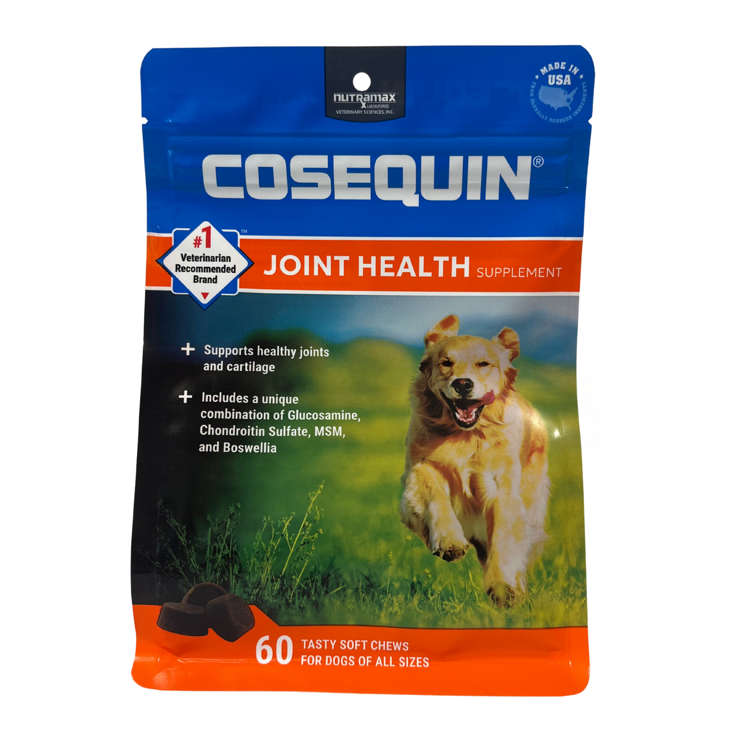 Cosequin Joint Health Supplement for Dogs | 60 Soft Chews with Glucosamine & MSM