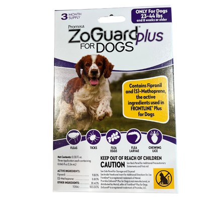 ZoGuard Plus for Dogs Flea & Tick Treatment | Waterproof Topical Application