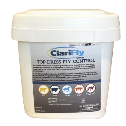 Clarifly Feed-Through Fly Control for Horses, Goats, Sheep, Cows 15 lb