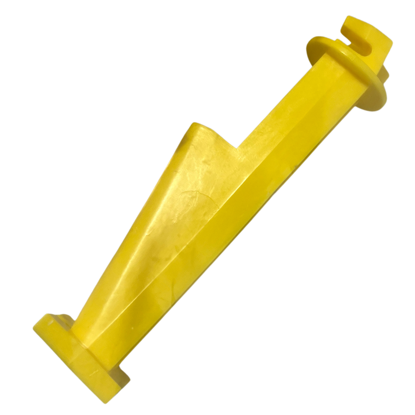 Patriot Electric Fence Wood Post Slant Nail-In Insulator | 5" Extender, Yellow, 25-Pack