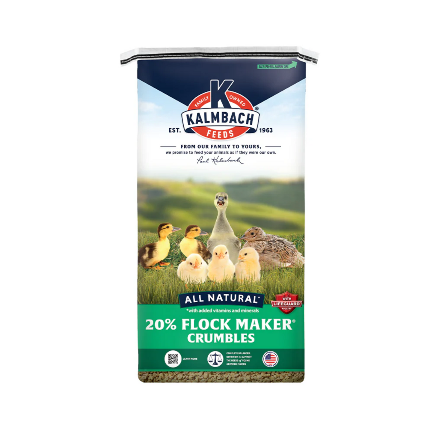Kalmbach Flock Maker 20% Protein All-Flock Starter Crumbles 50 lb