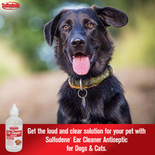 Sulfodene Ear Cleaner for Dogs & Cats | Antiseptic Formula with Aloe Vera | 4 oz.
