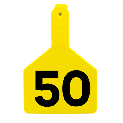 Z Tags One-Piece No-Snag Cow ID Ear Tag – Colors, Numbers & Custom Print