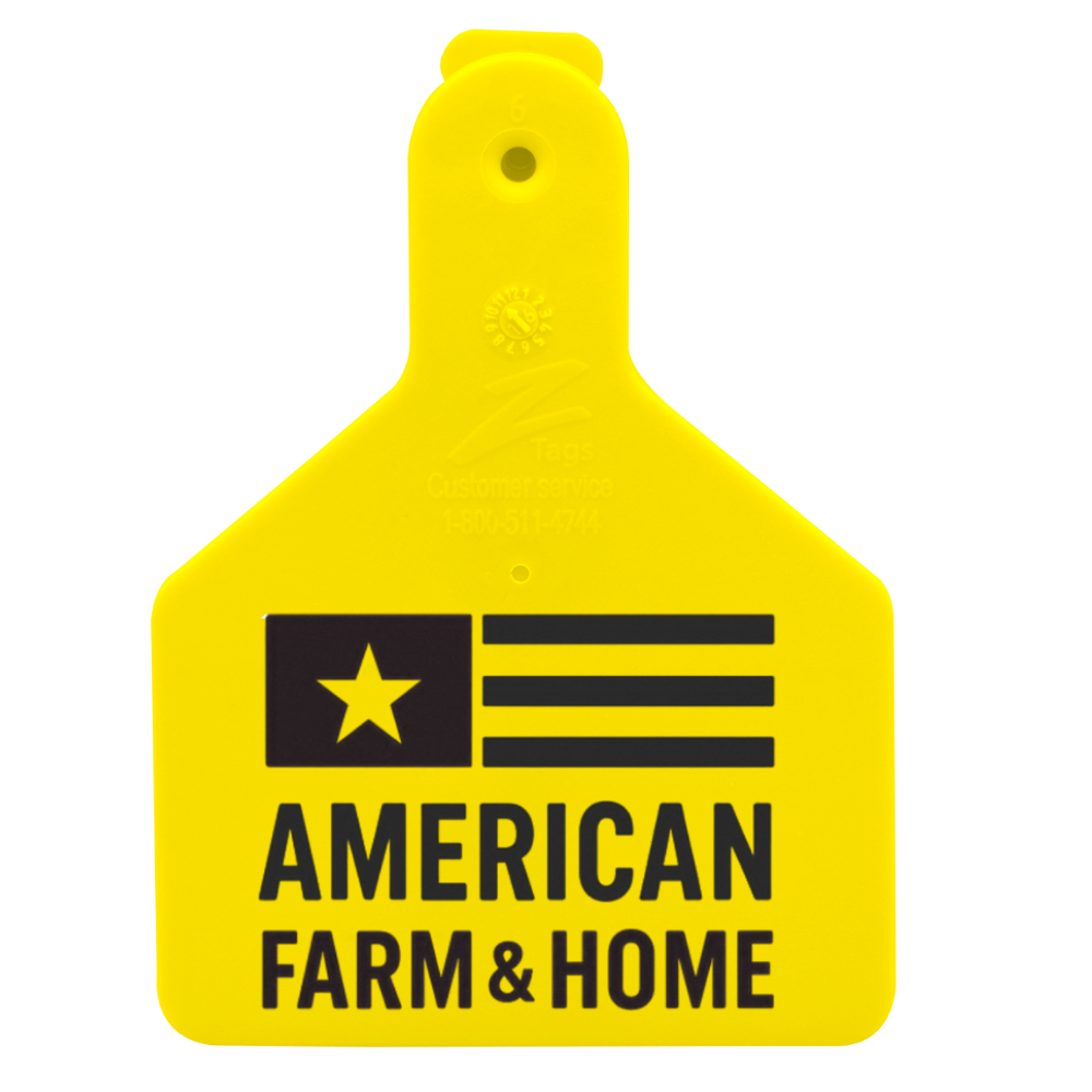 Z Tags One-Piece No-Snag Calf ID Ear Tag – Custom Print
