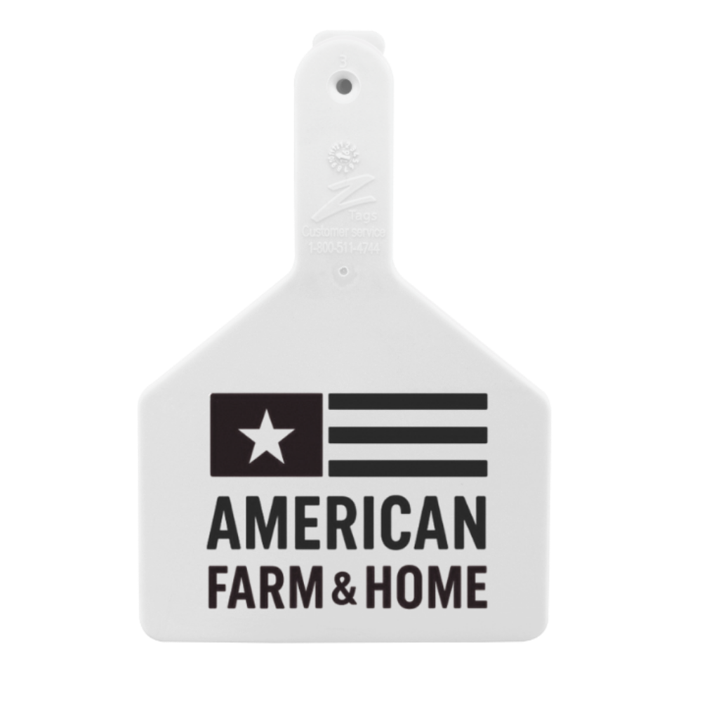 Z Tags One-Piece No-Snag Cow ID Ear Tag – Colors, Numbers & Custom Print