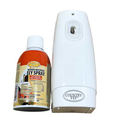 Country Vet Flying Insect Kill System | Dispenser & Spray Kit