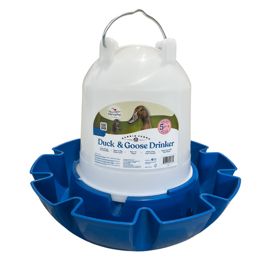 Manna Pro Duck & Goose Waterer | 5 Qt BPA-Free Heavy-Duty Drinker