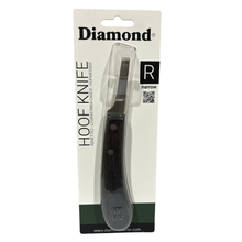 Diamond Farrier Narrow Blade Hoof Knife | Stainless Steel Blade, Hardwood Handle