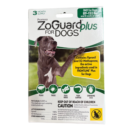 ZoGuard Plus for Dogs Flea & Tick Treatment | Waterproof Topical Application