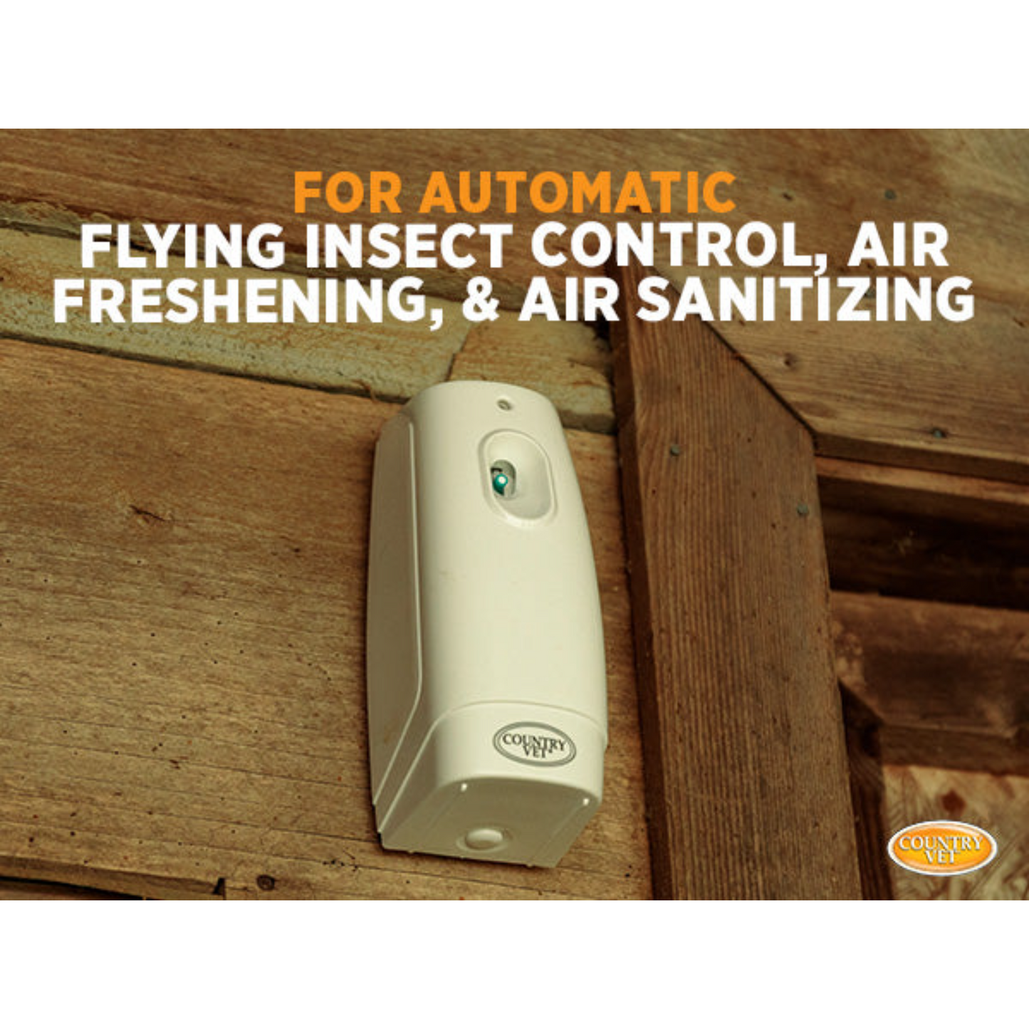 Country Vet Automatic Metered Dispenser | Insect & Odor Control